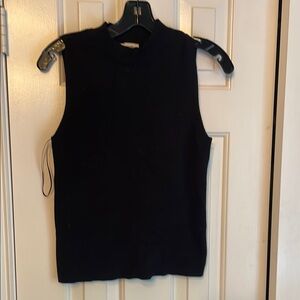Eesome Black Sleeveless Blouse